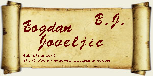 Bogdan Joveljić vizit kartica